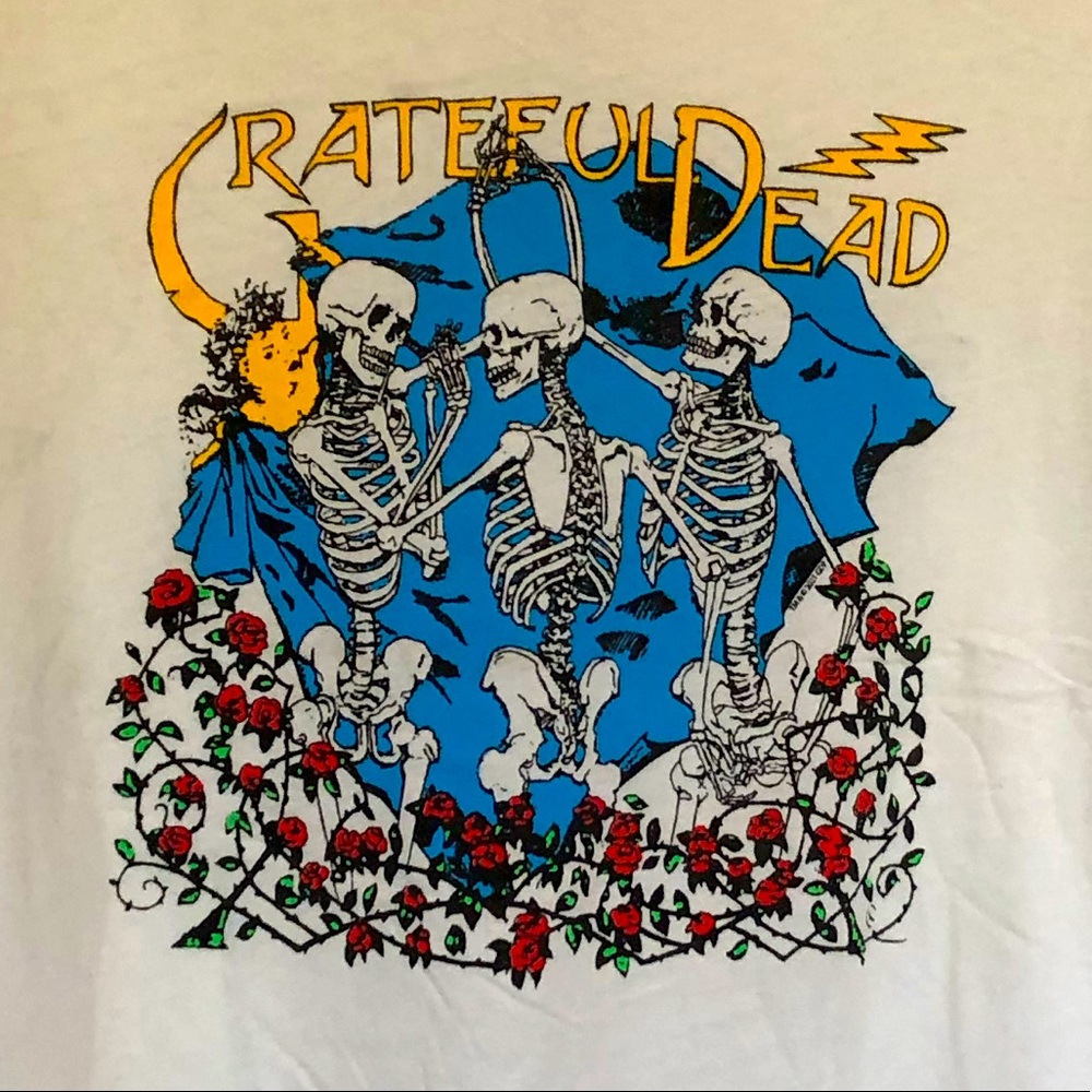 Ladies Grateful Dead Dancing Skeleton Tee Shirt